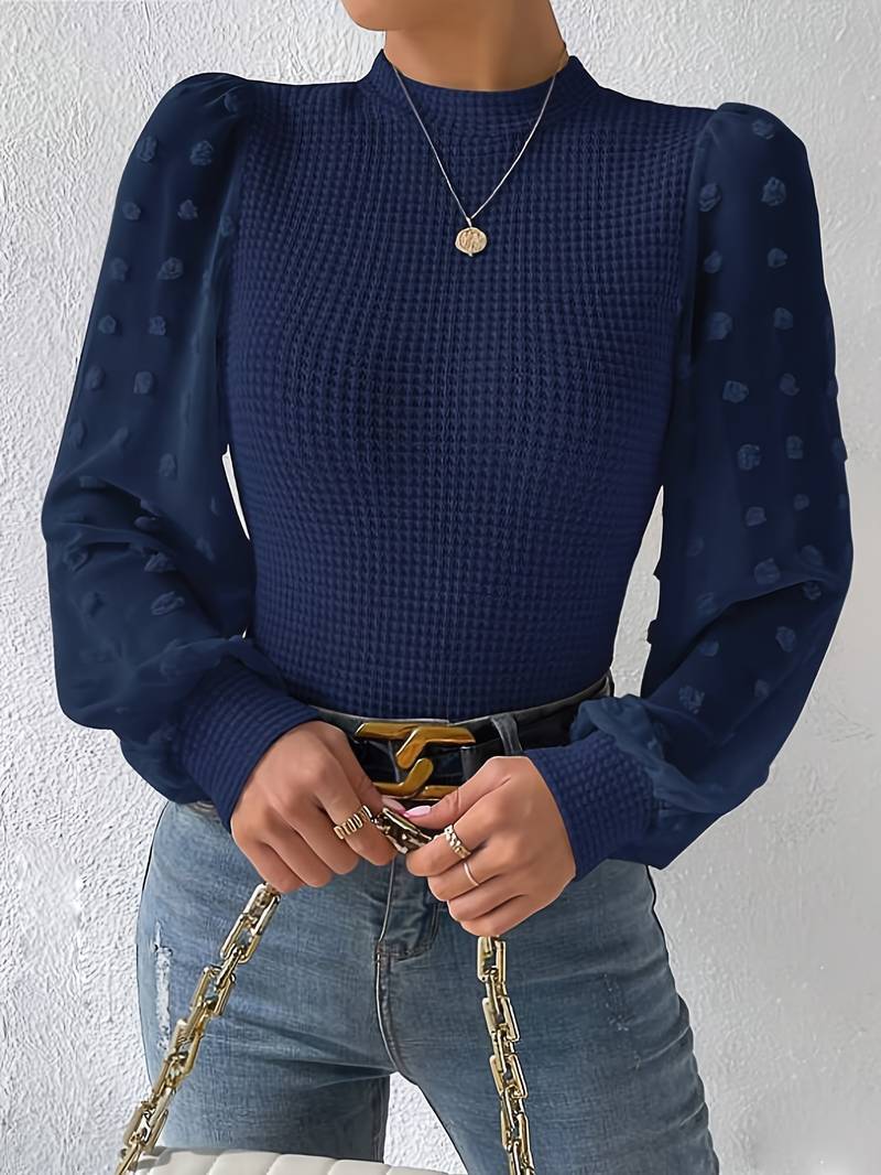 Top in maglia a maniche lunghe da donna