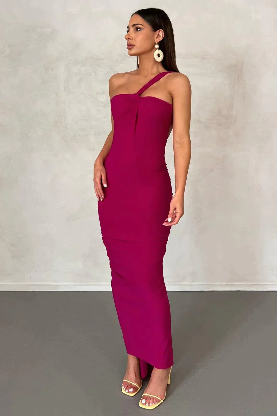 Celeste - Maxi abito sexy senza schiena